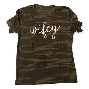camo wifey shirt